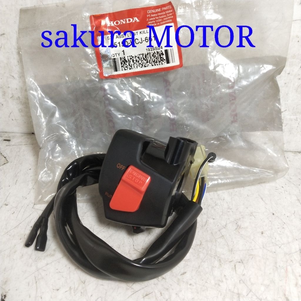 SAKLAR KANAN TIGER REVO REFLEKTOR BULAT SOCET COWOK ORIGINAL HONDA 35150-KCJ-661