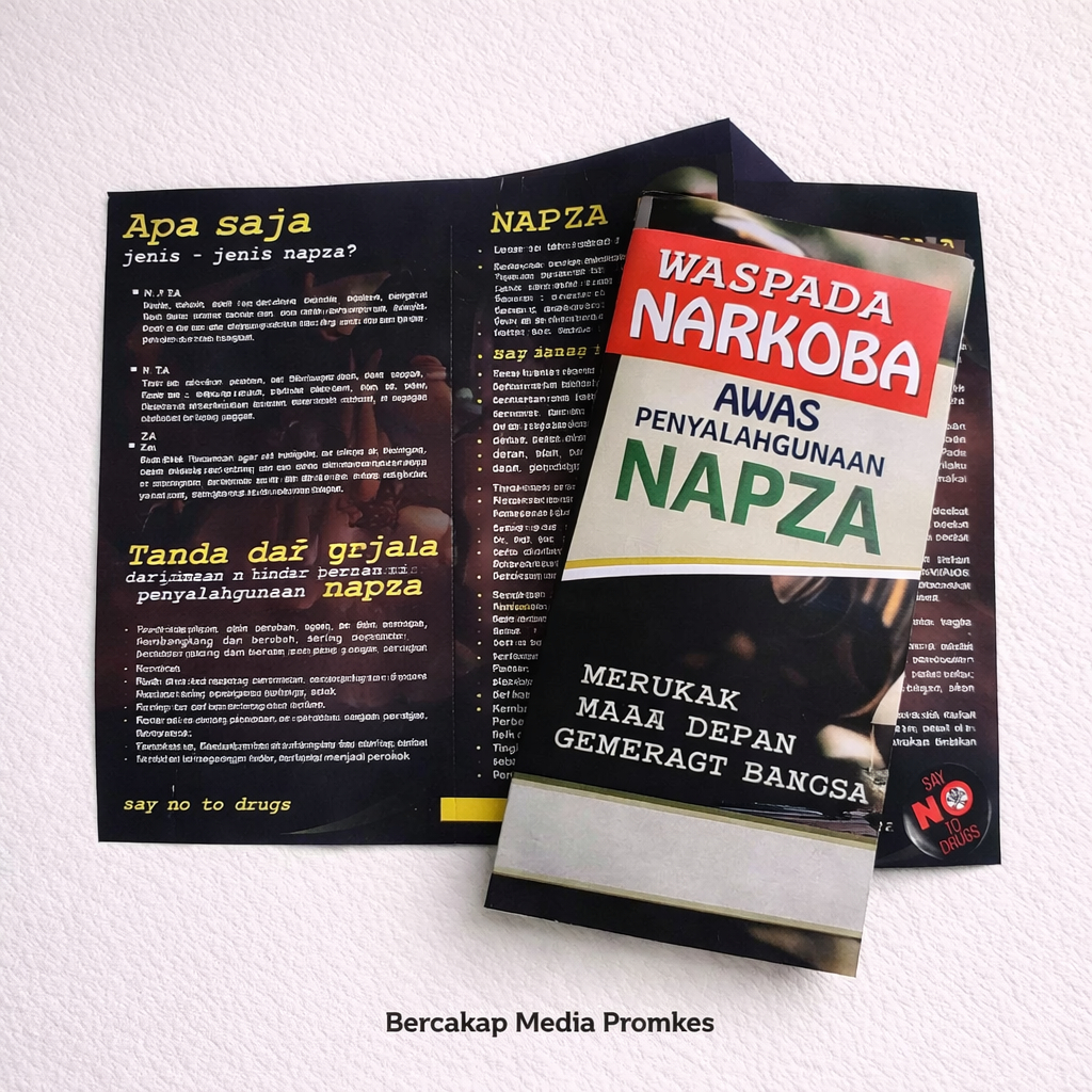 Leaflet / Brosur Napza - Narkoba, Brosur Farmasi, leaflet Apotek murah