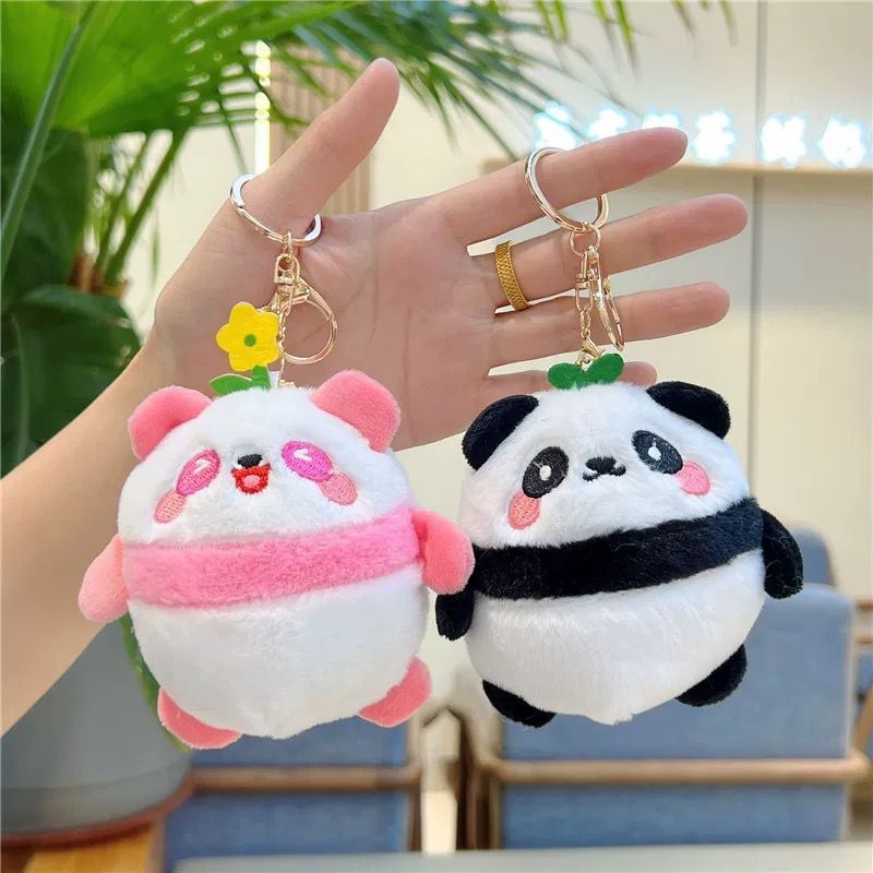 Gantungan Kunci Gantungan Tas Lucu Boneka Panda Bag Charm Kekinian Hadiah Cewe Bagcharm Lucu SM845 B