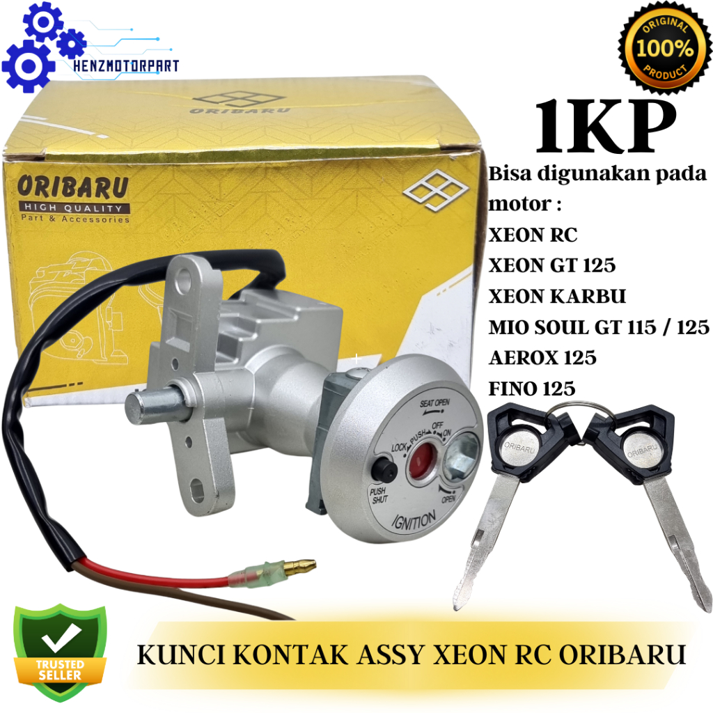 KUNCI KONTAK ASSY KUNCI KONTAK SET KOMPLIT XEON RC / XEON GT 125 / XEON KARBU / MIO SOUL GT 115 / 12