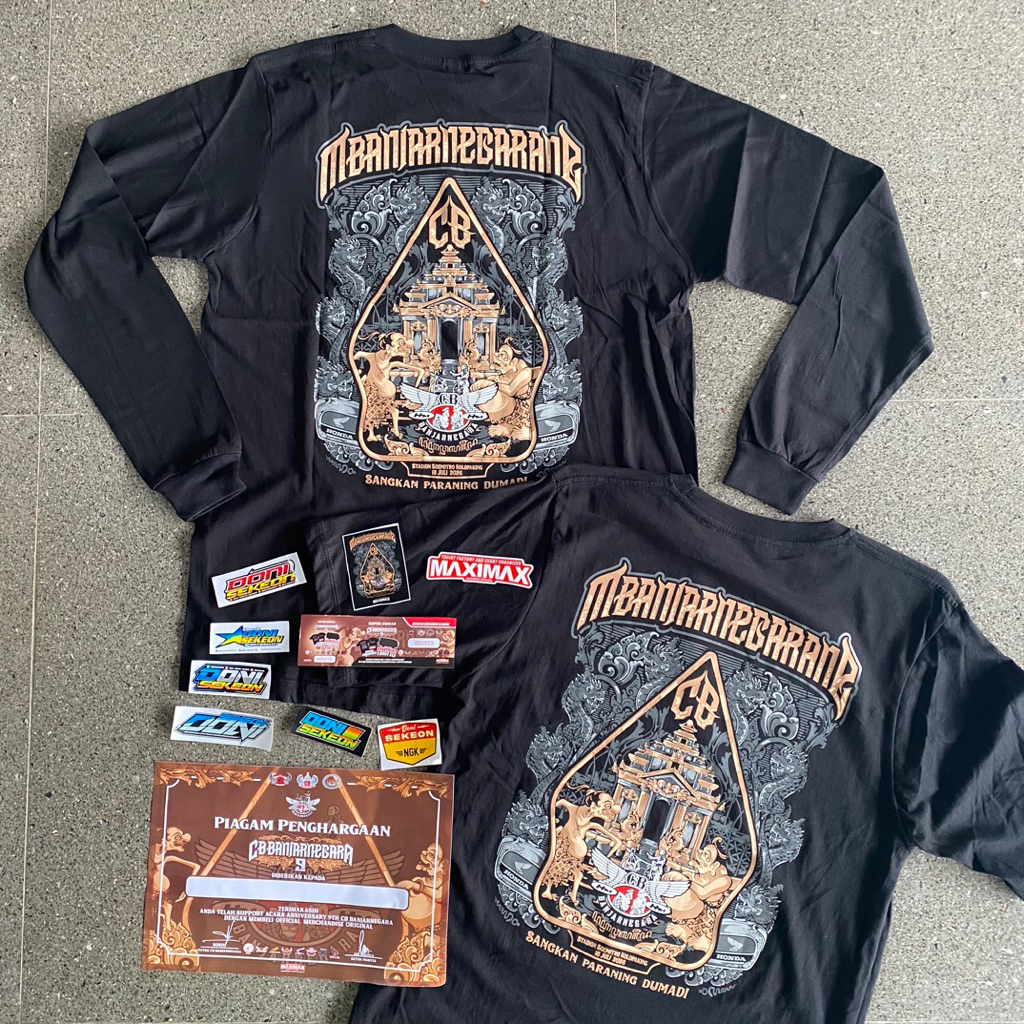 kaos anniversary 9 tahun cb Banjarnegara original