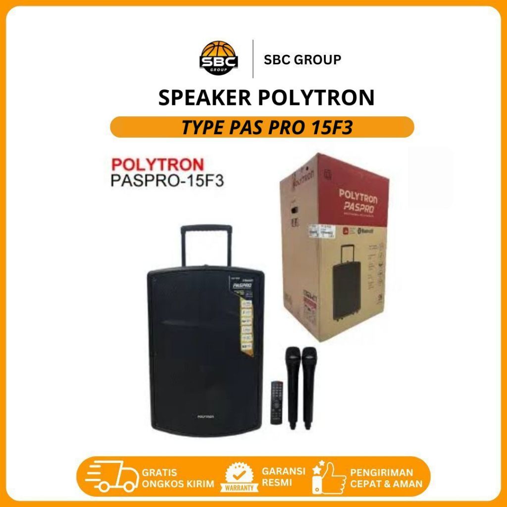 Polytron PAS PRO15F3 Bluetooth Speaker 15 Inch