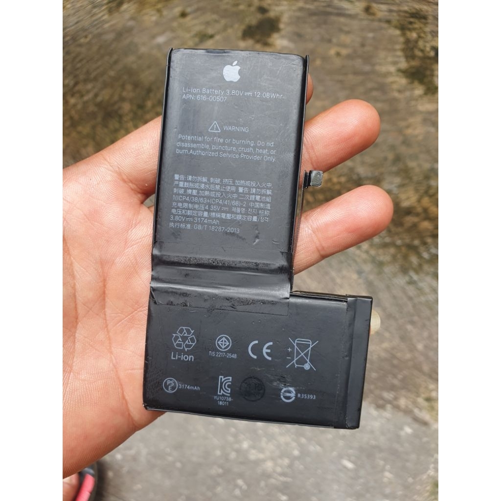 baterai iphone XS max 3174 mah, ori copotan