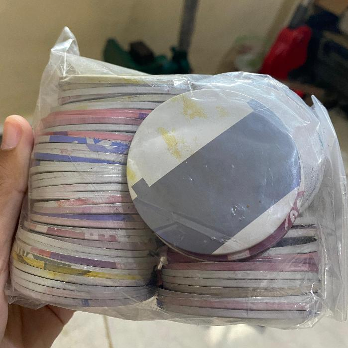 Bahan Kaleng PIN dan Ganci Ukuran 58 mm 100 Pcs
