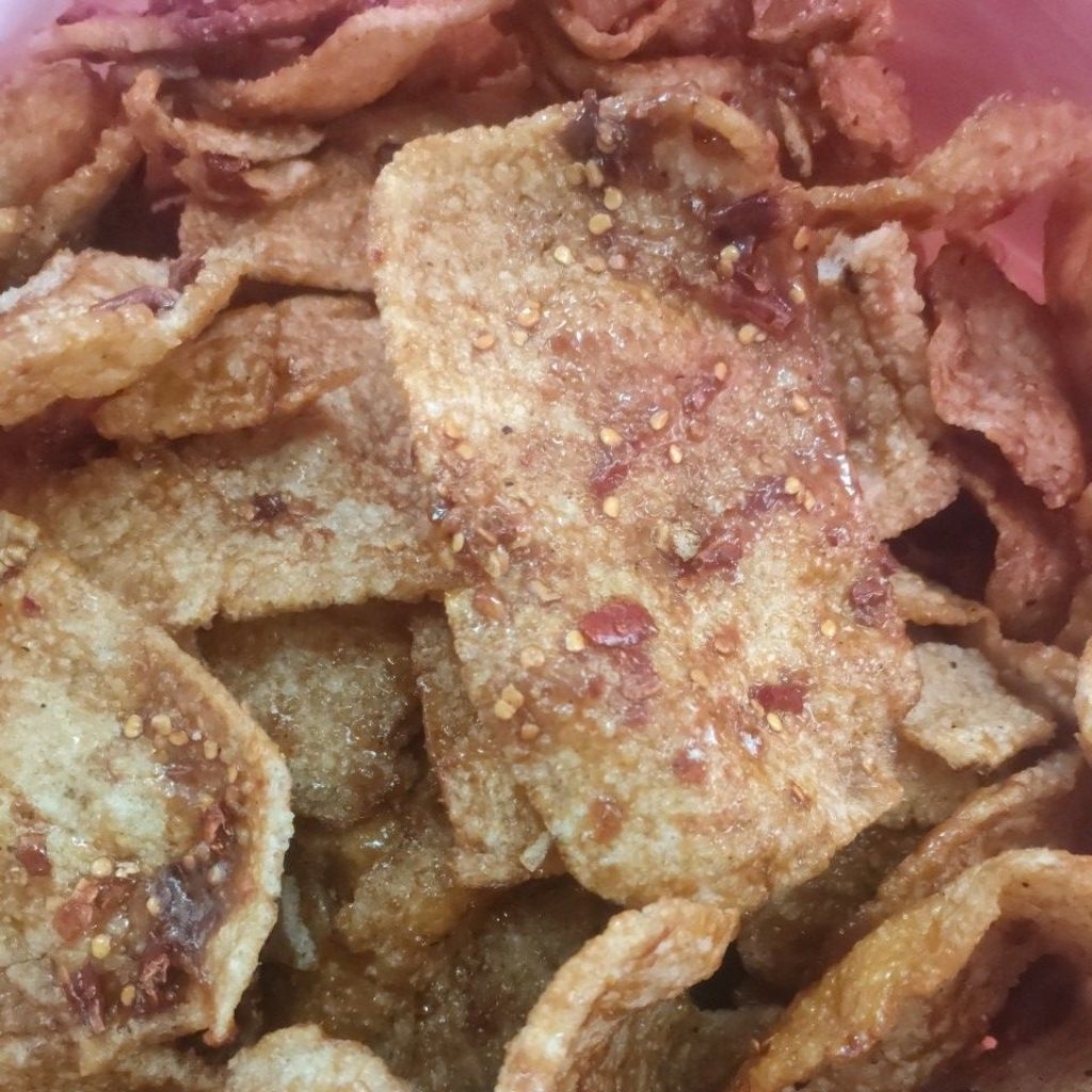 kerupuk puli gendar MATANG pedas manis 250gr