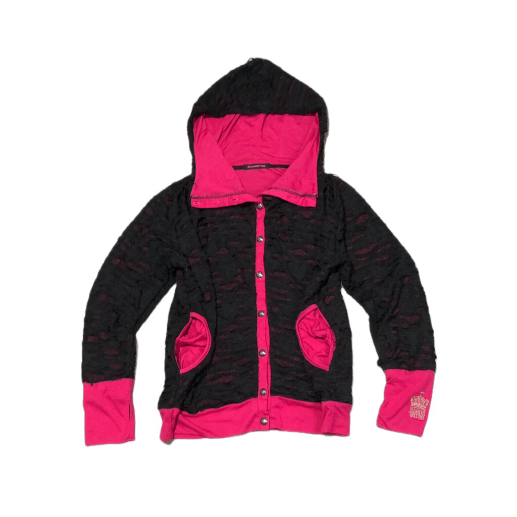 Algonquins japanese punk studed hoodie / hoodie japanese brand punk studed