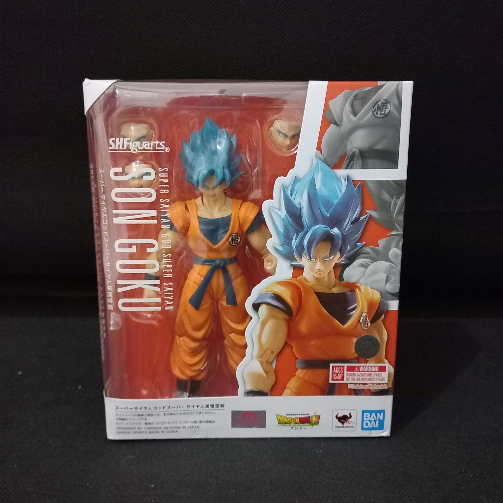 Bandai SHF Super Saiyan God Goku Blue