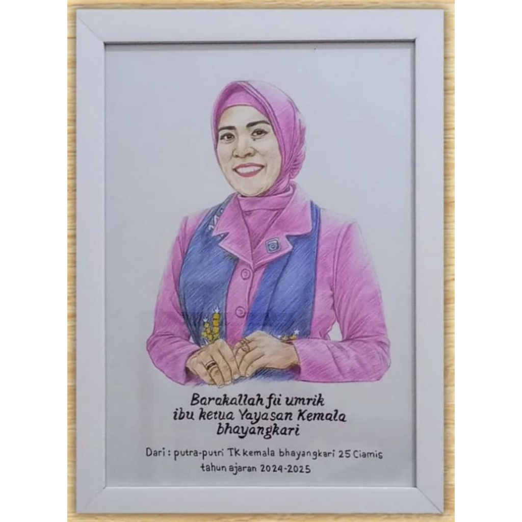 Jasa Sketsa Wajah Berwarna (A3) Custom| Lukisan Tangan Asli dari Pensil, Kado Ulang tahun, Abadikan 