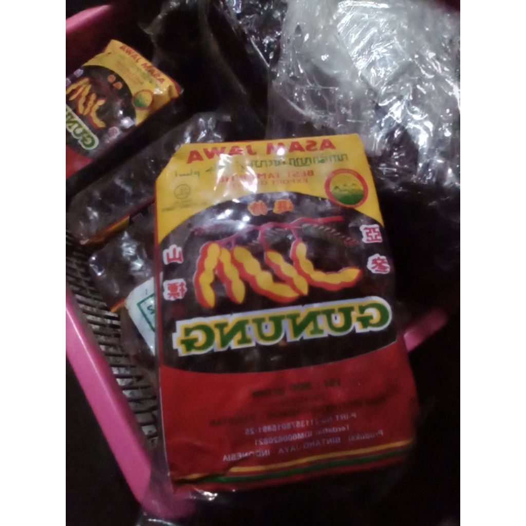 Asem Jawa Tamarino Cap Gunung 100% Asem Asli