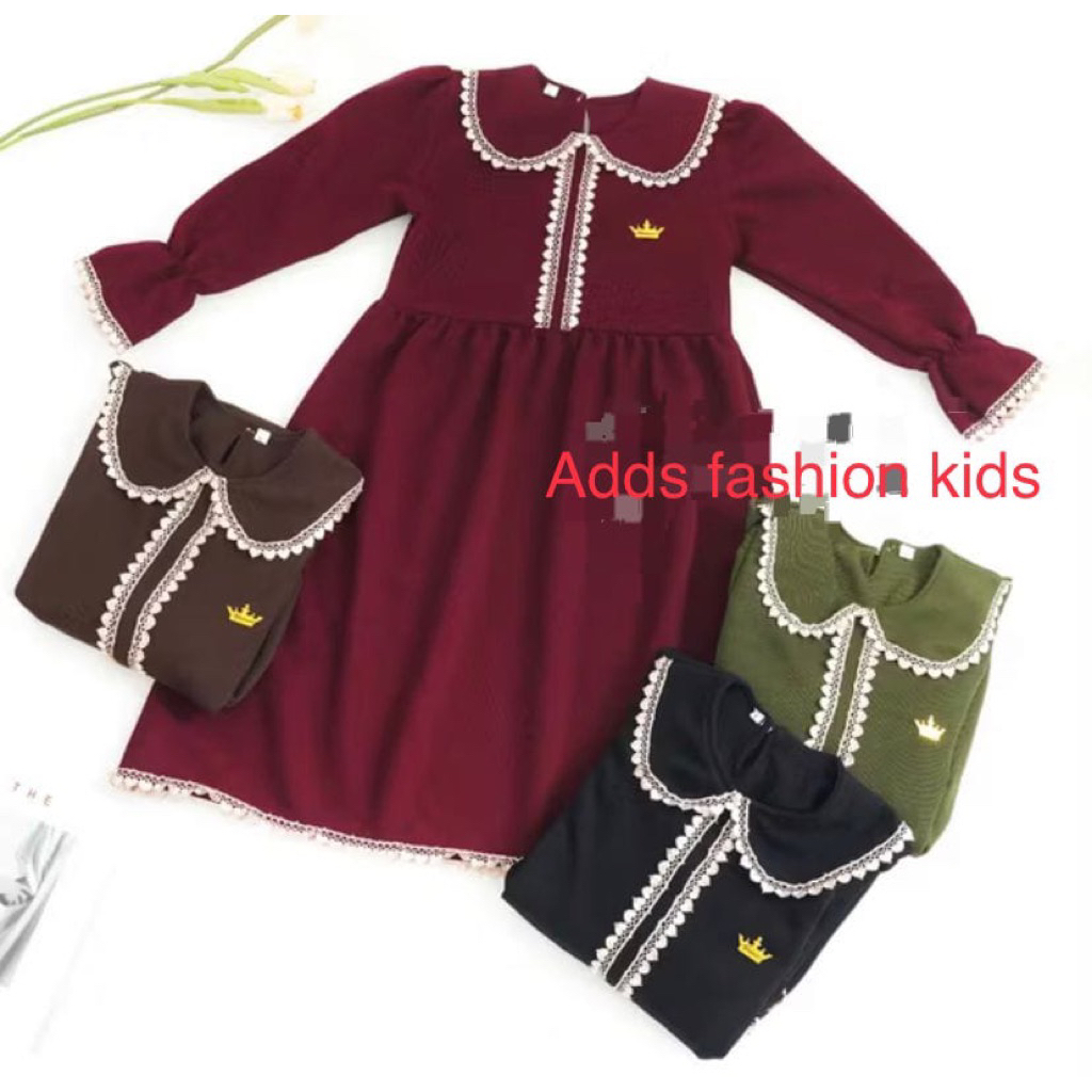 Gamis Abaya Anak Perempuan Baju Gamis Abaya Anak Perempuan 3-10 Tahun variasi rumbai //Adds fashion 