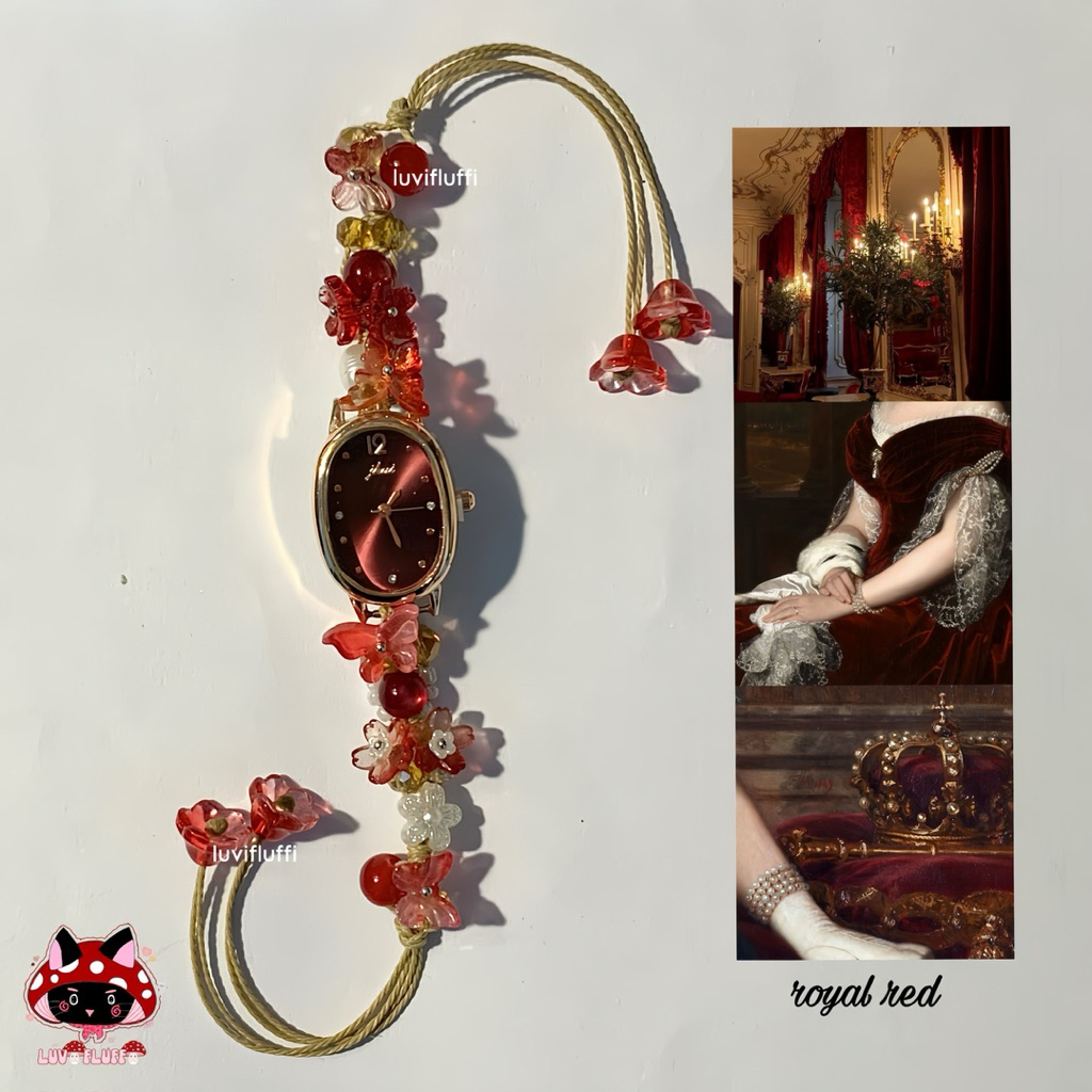 royal beaded watches • aesthetic beaded jewelry • jam tangan mani