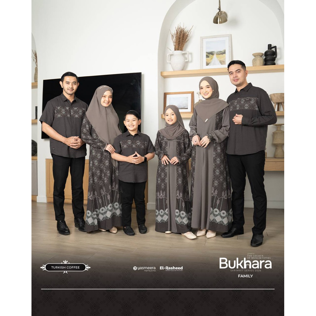 YASMEERA - BUKHARA TURKISH COFFEE SARIMBIT YASMEERA 2026 by Yasmeera/Gamis Cantik bahan Baby Corduro