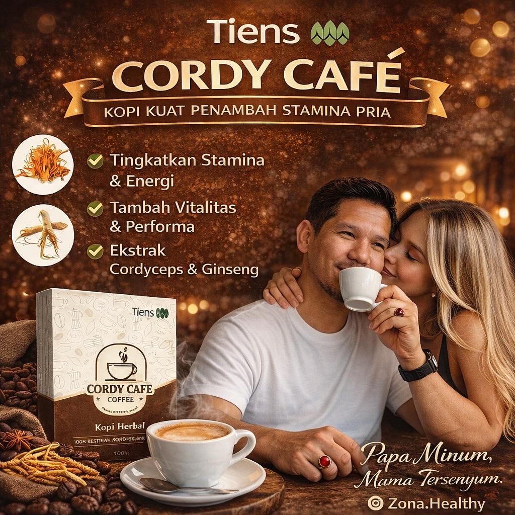 Cordy Cafe Tiens  Kopi Kuat  Kopi Sehat  Kopi Stamina Laki Laki  Kopi Pria Tahan Lama  Kopi Herbal