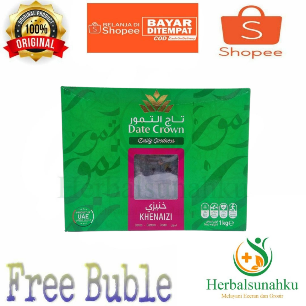 Kurma Khenaizi 1 kg | Date Crown Kurma Khenaizi Original