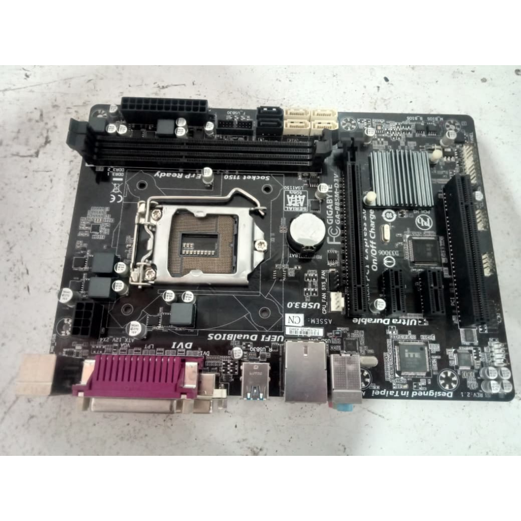 MOTHERBOARD MAINBOARD PC GIGABYTE GA-B85M-D3V SOCKET 1150 - ercomp1