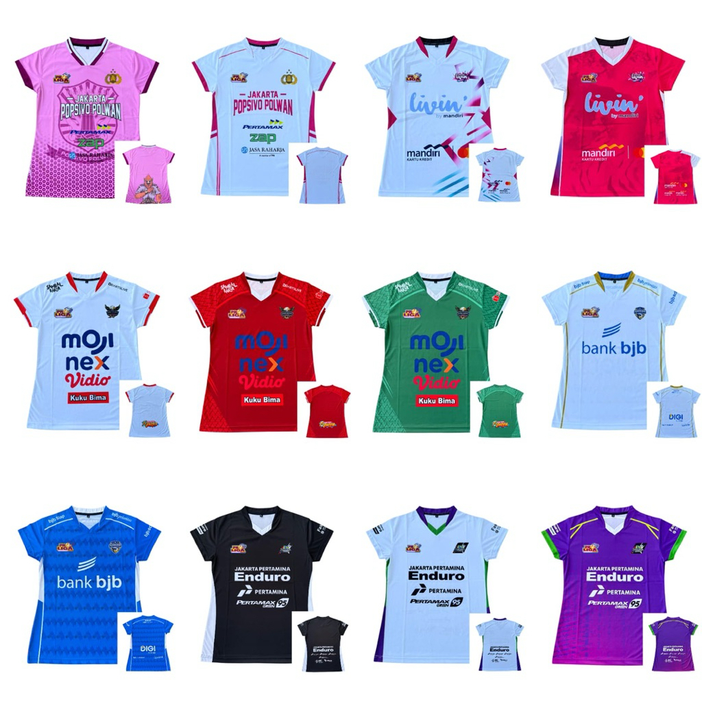 JERSEY VOLI WANITA FULL PRINTING ATASAN VOLLY PROLIGA VOLLEYBAL