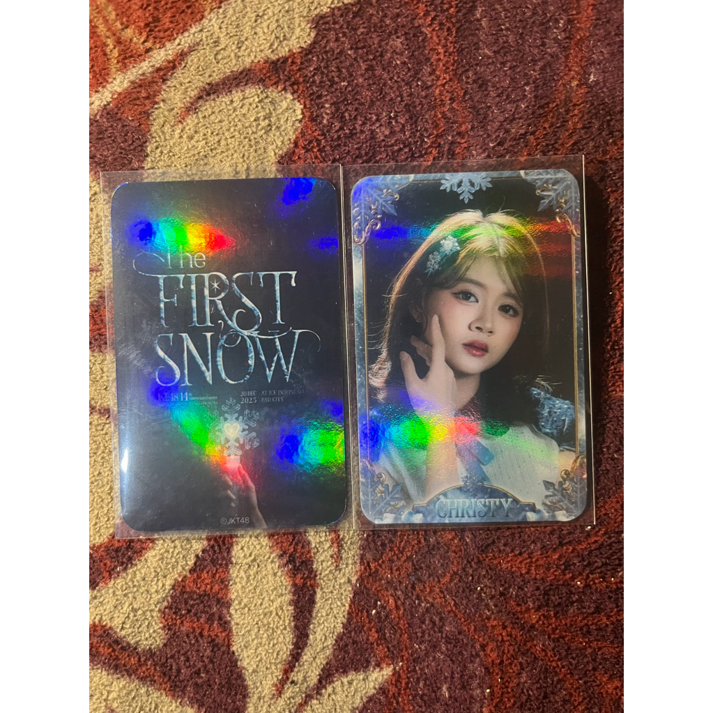 photocard christy benefit the first snow jkt48 official
