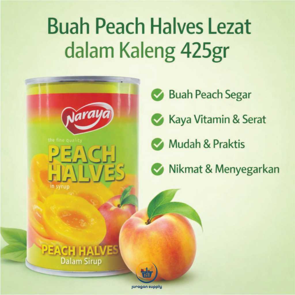 NARAYA BUAH PEACH - BUAH LYCHEE KALENG - BUAH DALAM KALENG
