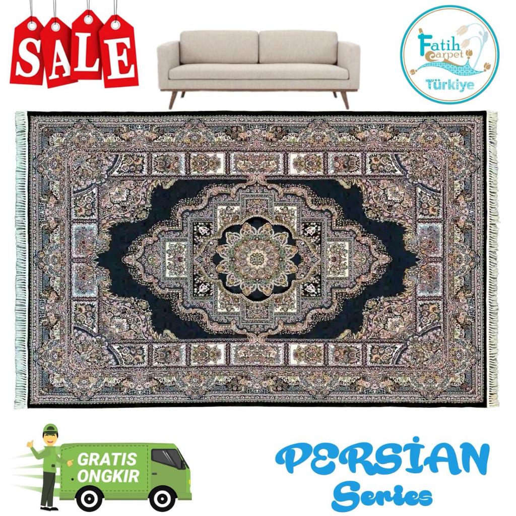 Karpet Premium Klasik Import Iran -NAVY 1910