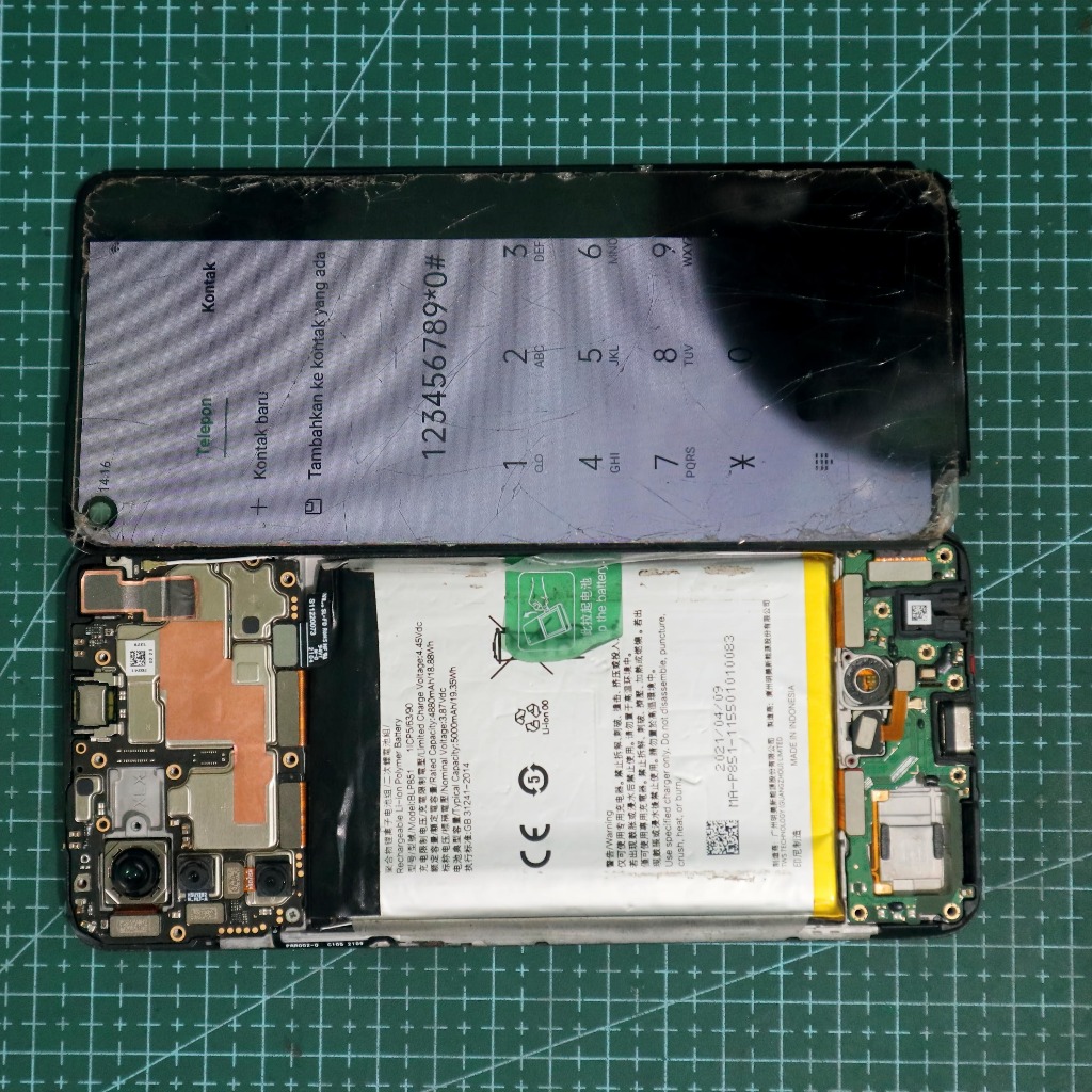 LCD Bekas Rusak Oppo A74 4G - A94 - A95 - A96 5G - RENO 4 SE - 5Z 6Z 7Z - Realme 7 Pro - Realme 8 4G