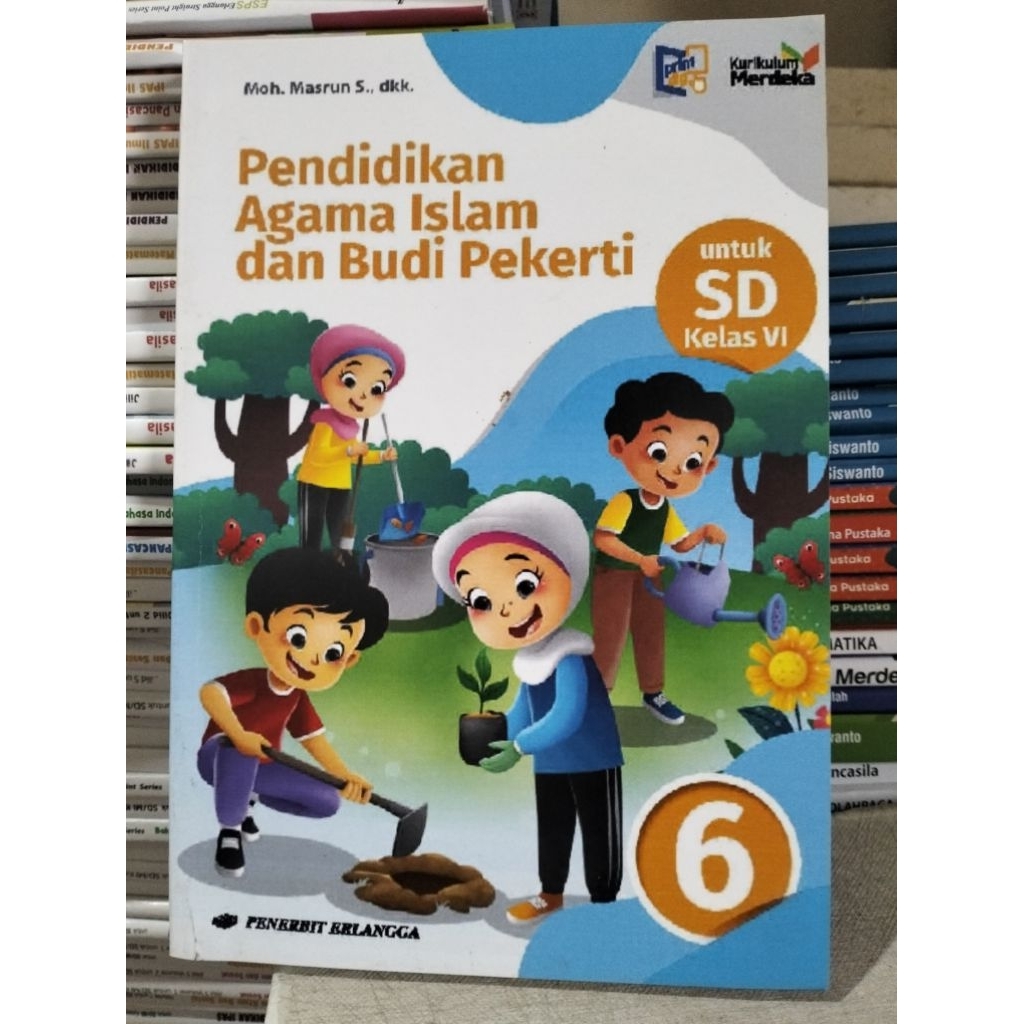 buku pendidikan agama Islam dan budi pekerti kelas 6 SD Erlangga