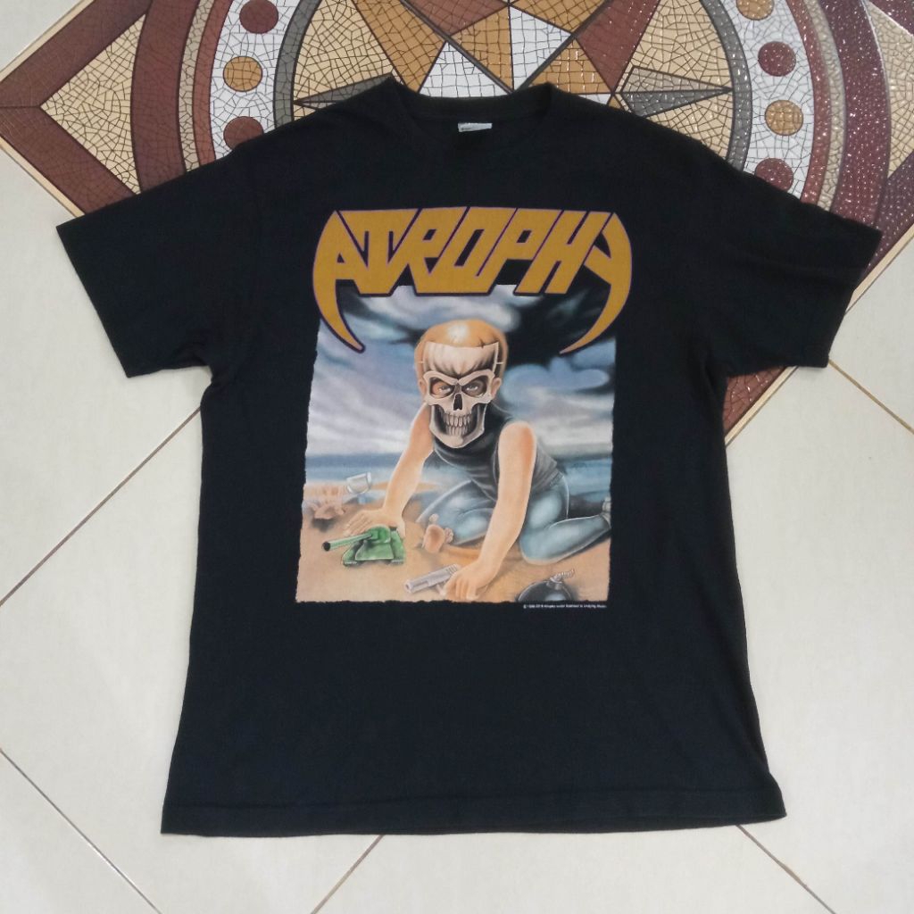 Tshirt Kaos Band Atrophy - Violent By Nature lisensi Undying Music 2016