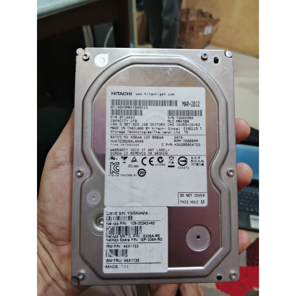 HARDIS PC SEAGITE I 2TB BEKAS KANTOR