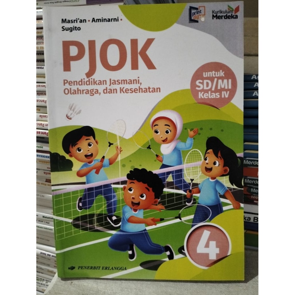 buku PJOK kelas 4 SD penerbit Erlangga