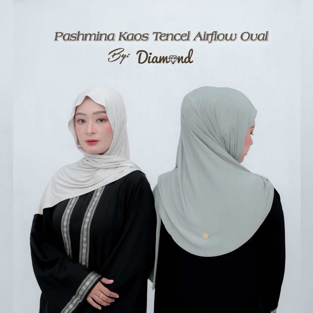 DiaMond - Pashmina Kaos Tencel Oval Airflow