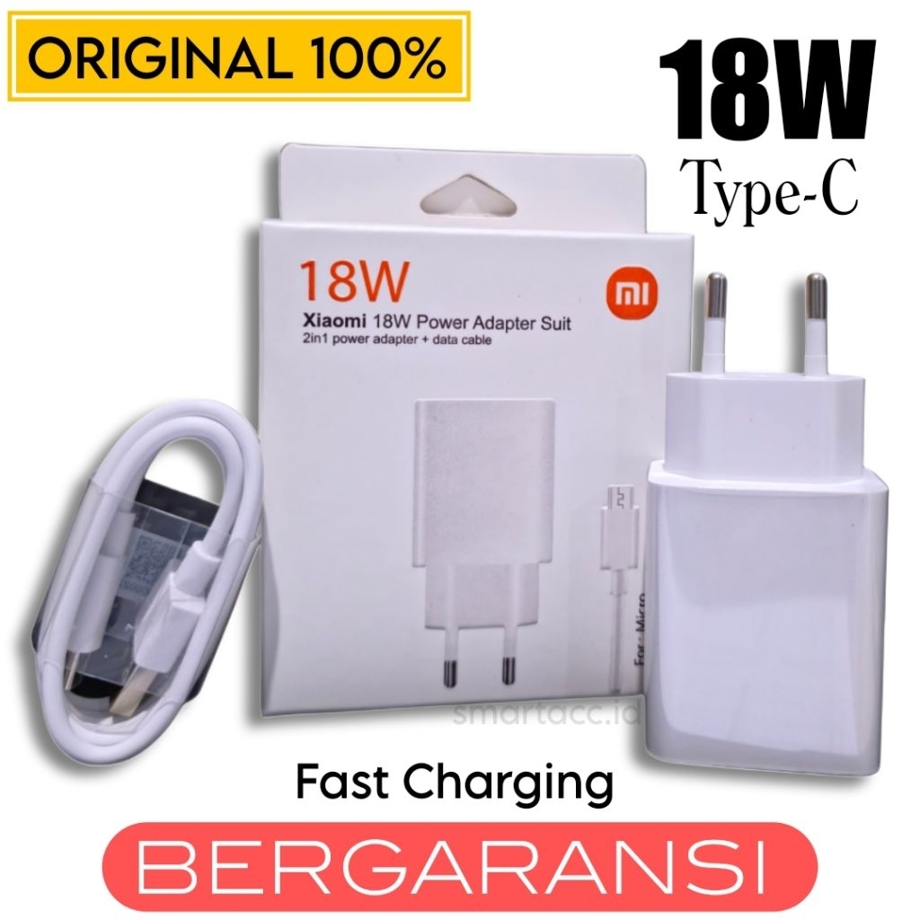 Charger Type C Fast Charging Original Carger Casan Xiaomi Redmi 8a 9 9T 10 10c 11 12 13c Cas Hp Ori