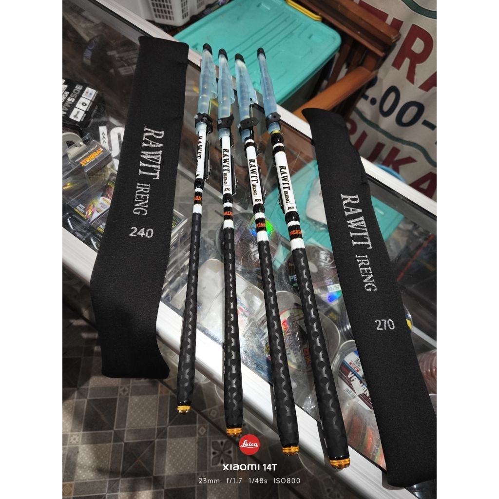 Tegek Oregon Rawit Ireng custom Kolong mamarit ring 240 | 270 | 300 | 360 pancing bahan carbon ringa