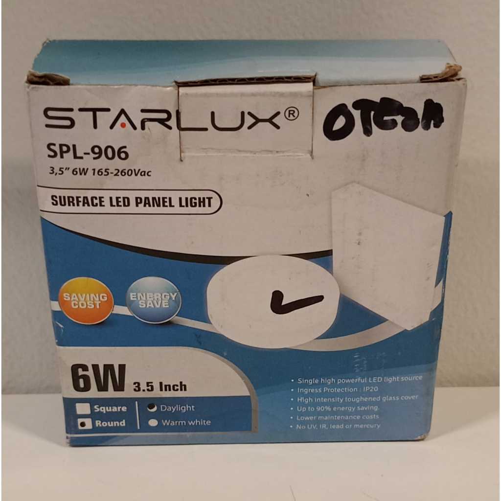 Starlux Lampu Panel LED OB Round 6W - 3.5" SNI Daylight