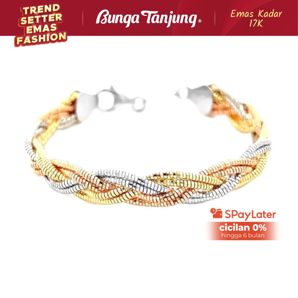 GELANG CHOKER KEPANG B - EMAS 17K - BUNGA TANJUNG GOLD