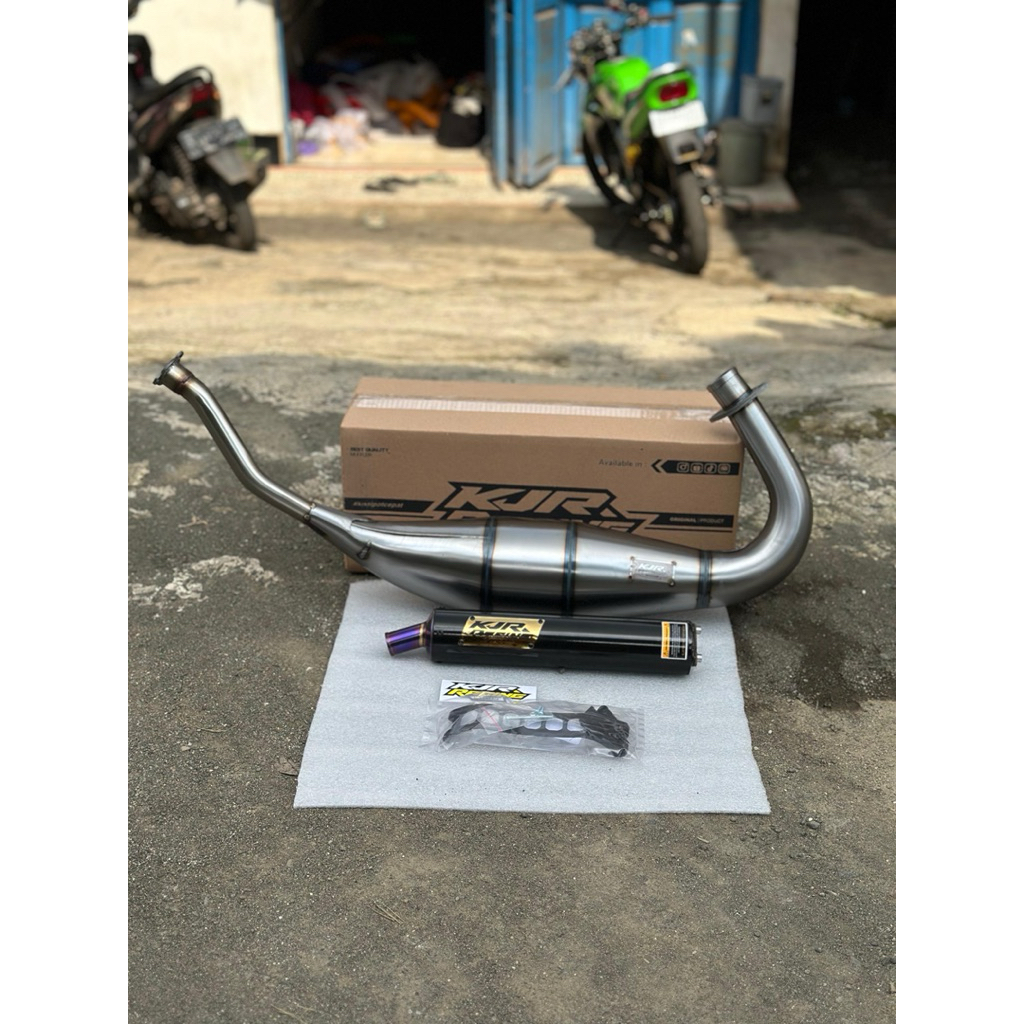 KNALPOT NINJA R/RR/SS GALVANIS PRESS MODEL COBRA KJR RACING INDONESIA