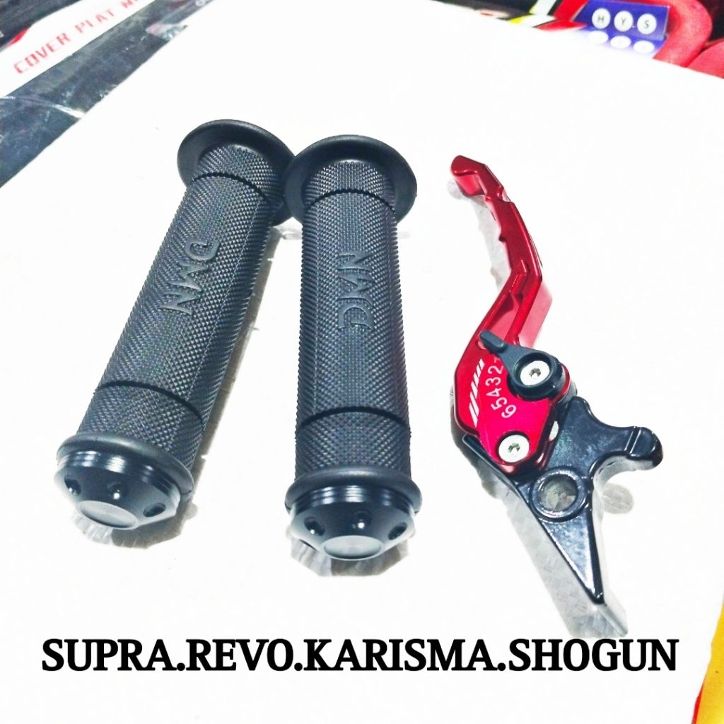 NEW STOCK Handle Rem Plus Handgrip Variasi Motor Supra X / Supra 125 / Shogun / Karisma / Revo /