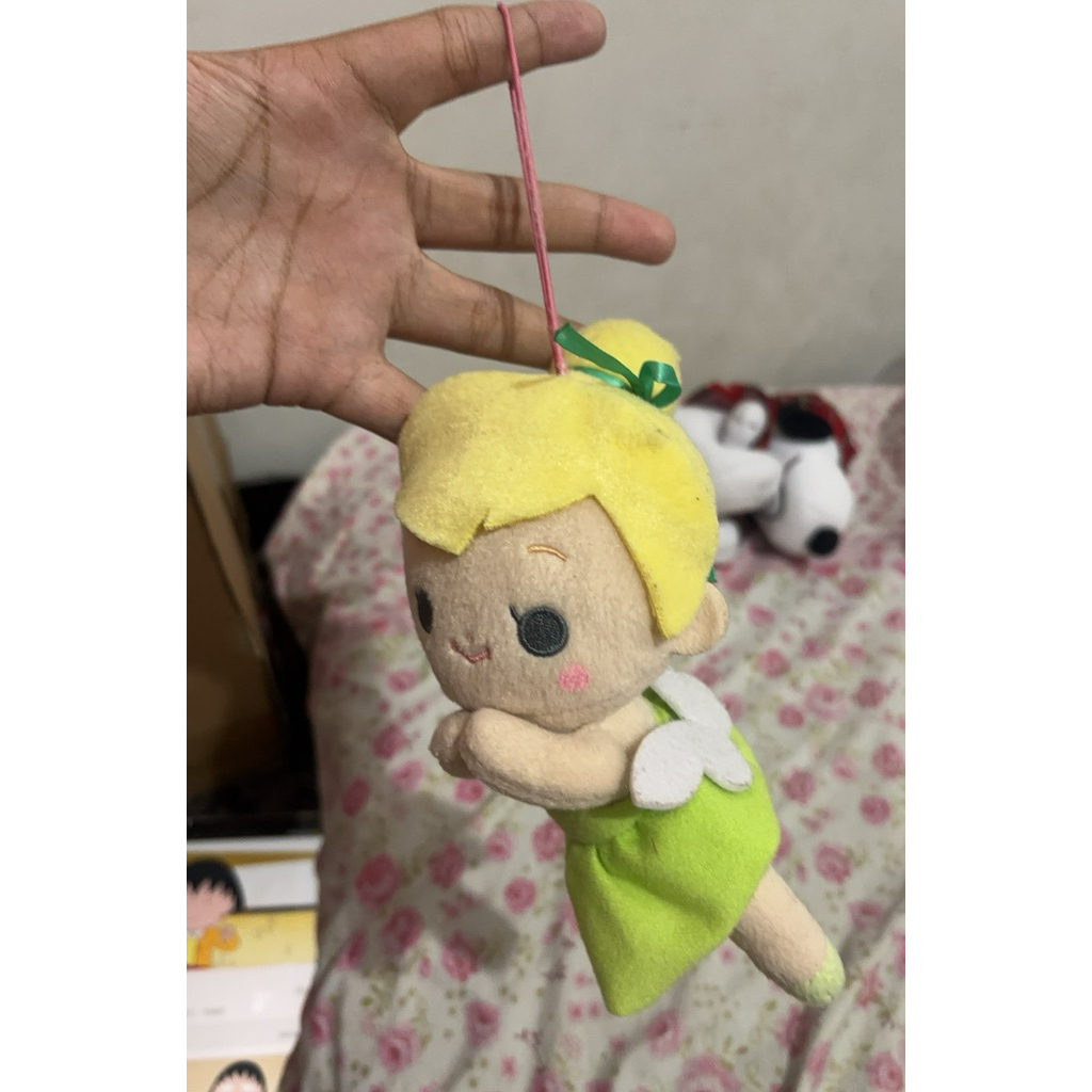 tinkerbell plush keychain disney princess sega