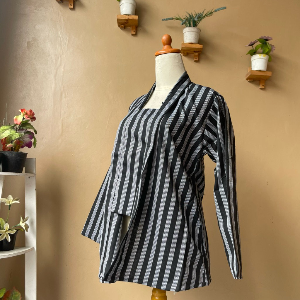 ATASAN KEBAYA LURIK KUTUBARU LENGAN PANJANG DEWASA WANITA | BAJU ADAT JAWA WANITA