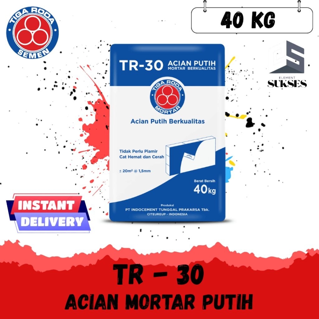 TR-30 MORTAR BERKUALITAS ACIAN PUTIH 40KG