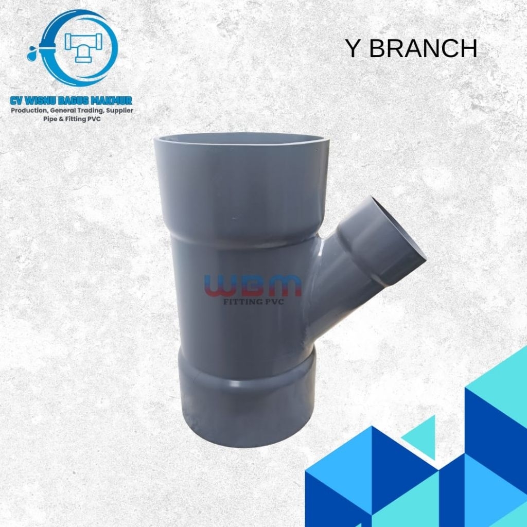Y Branch pvc 8 x 4 inchi D - Y BRANCH PVC