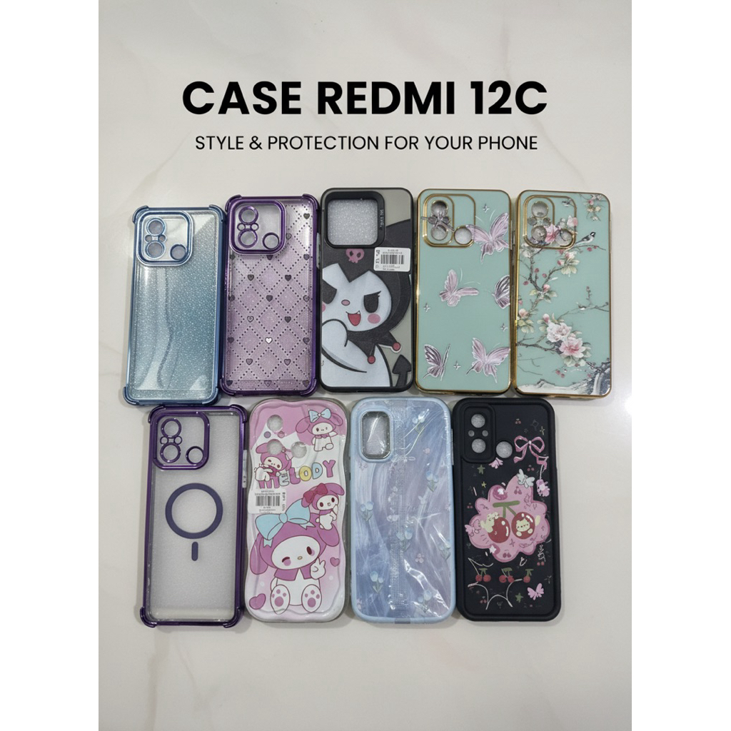 Case Redmi 12C Lucu Karakter Kuromi Melody Butterfly Casing Softcase Silikon Xiaomi Redmi 12C Murah 