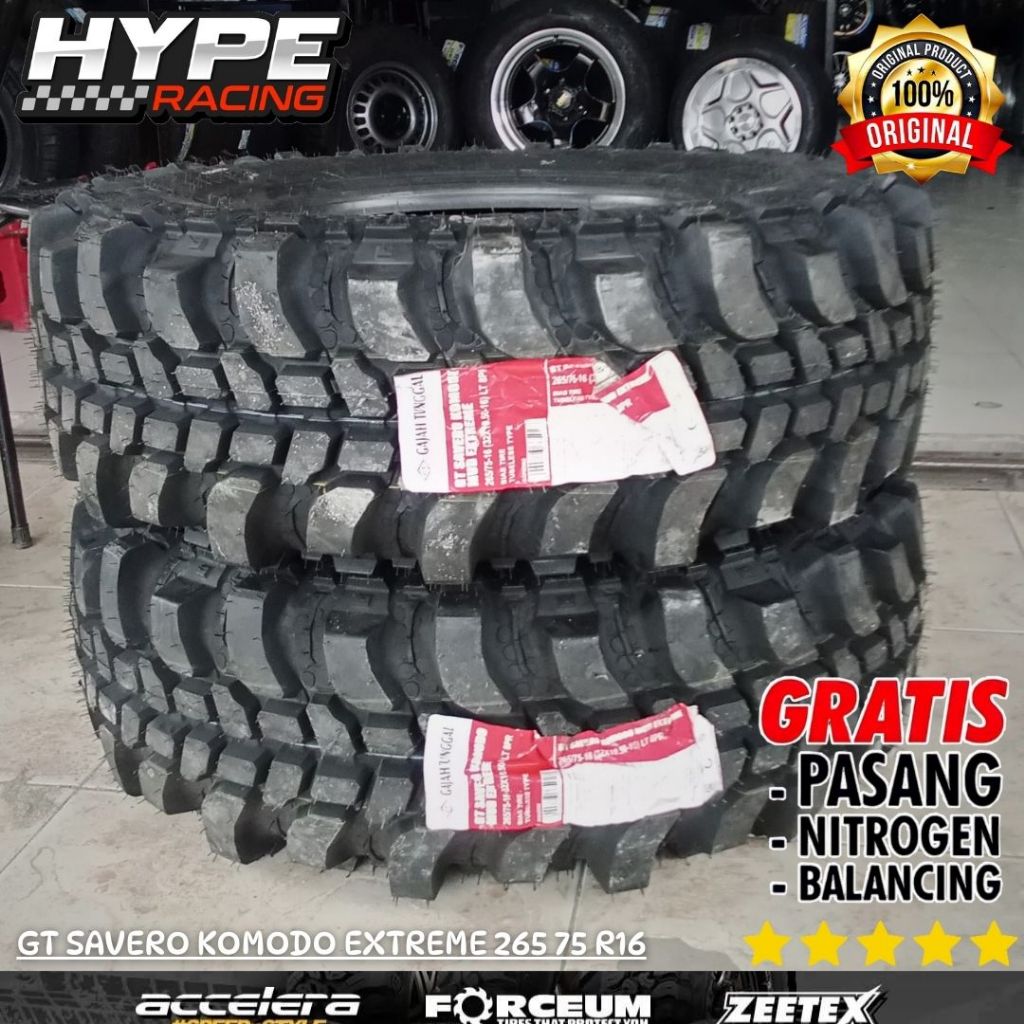 Ban Mobil Offroad Ring 16 Murah - GT SAVERO KOMODO EXTREME 265 75 R16