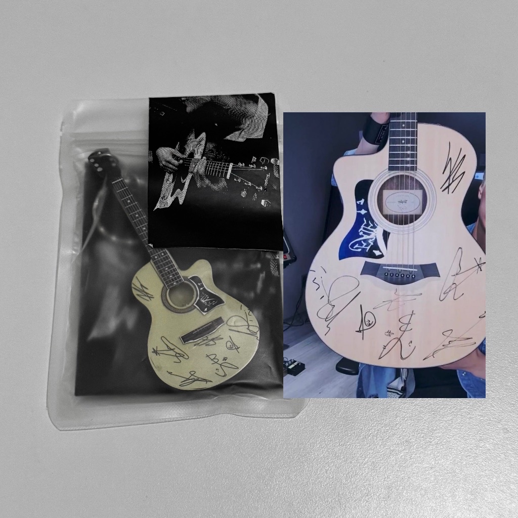 enhypen jungwon heeseung jay jake sunghoon sunoo ni-ki riki niki keychain keyring fanmade guitar ton