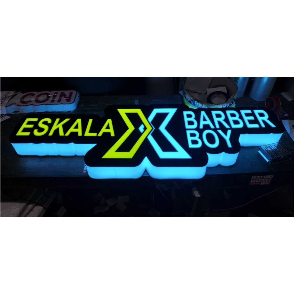 NEON BOX AKRILIK CUTING MURAH BENTUK CUSTOM