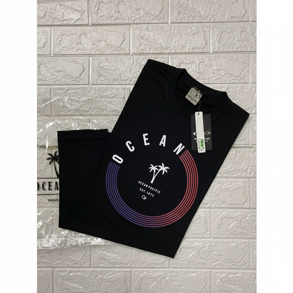 Metro Chic - Baju Kaos Polos Pria OP Bahan Cutton Combed 24s