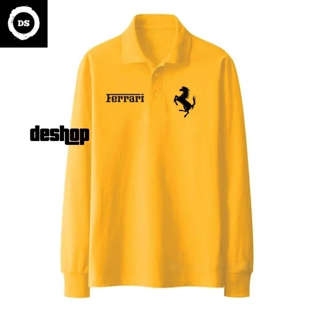 Tshirt - Polo Shirt - Kaos Polo Lengan Panjang - Kaos Kerah Lengan Panjang - Baju Kerah Lengan Panja
