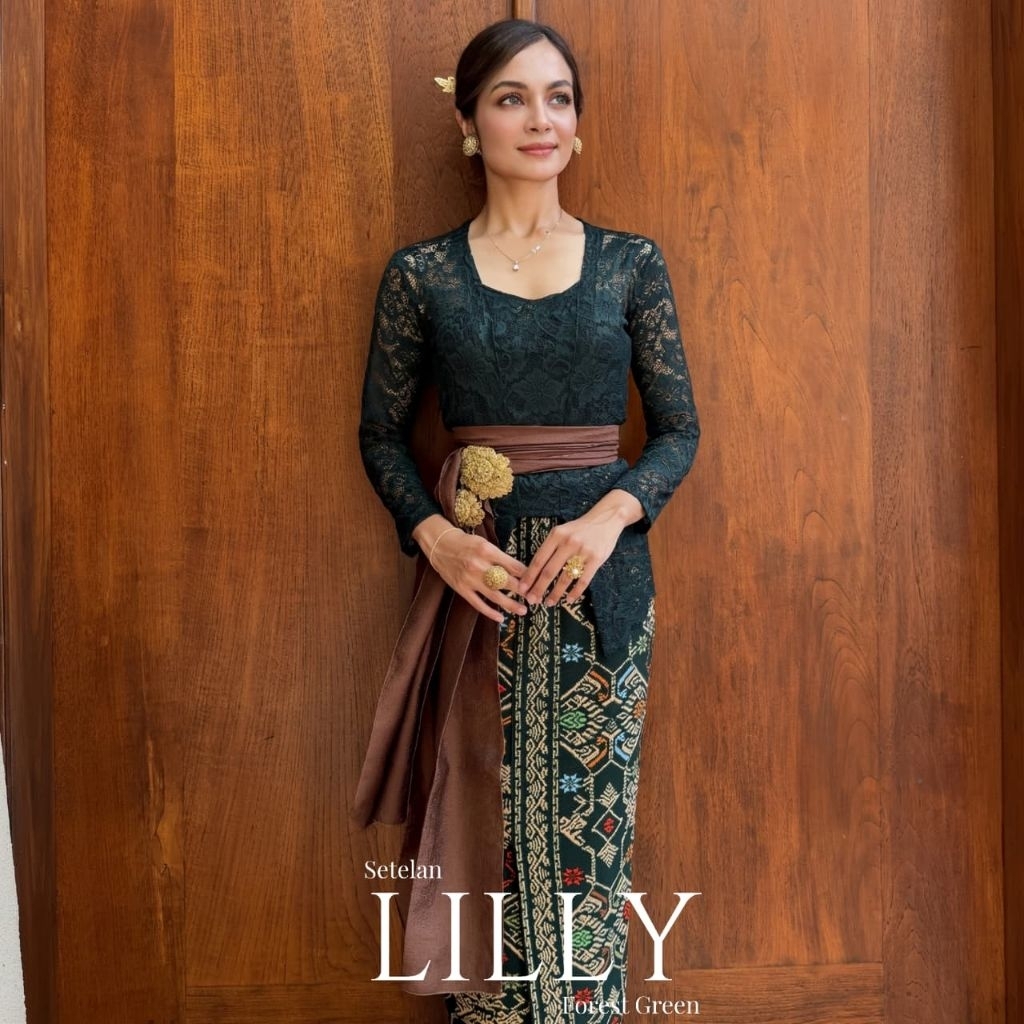 Set Kebaya Kutubaru Stretch lilly // Setelan Kebaya Bali