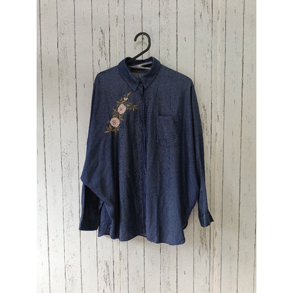Zara denim blouse all size