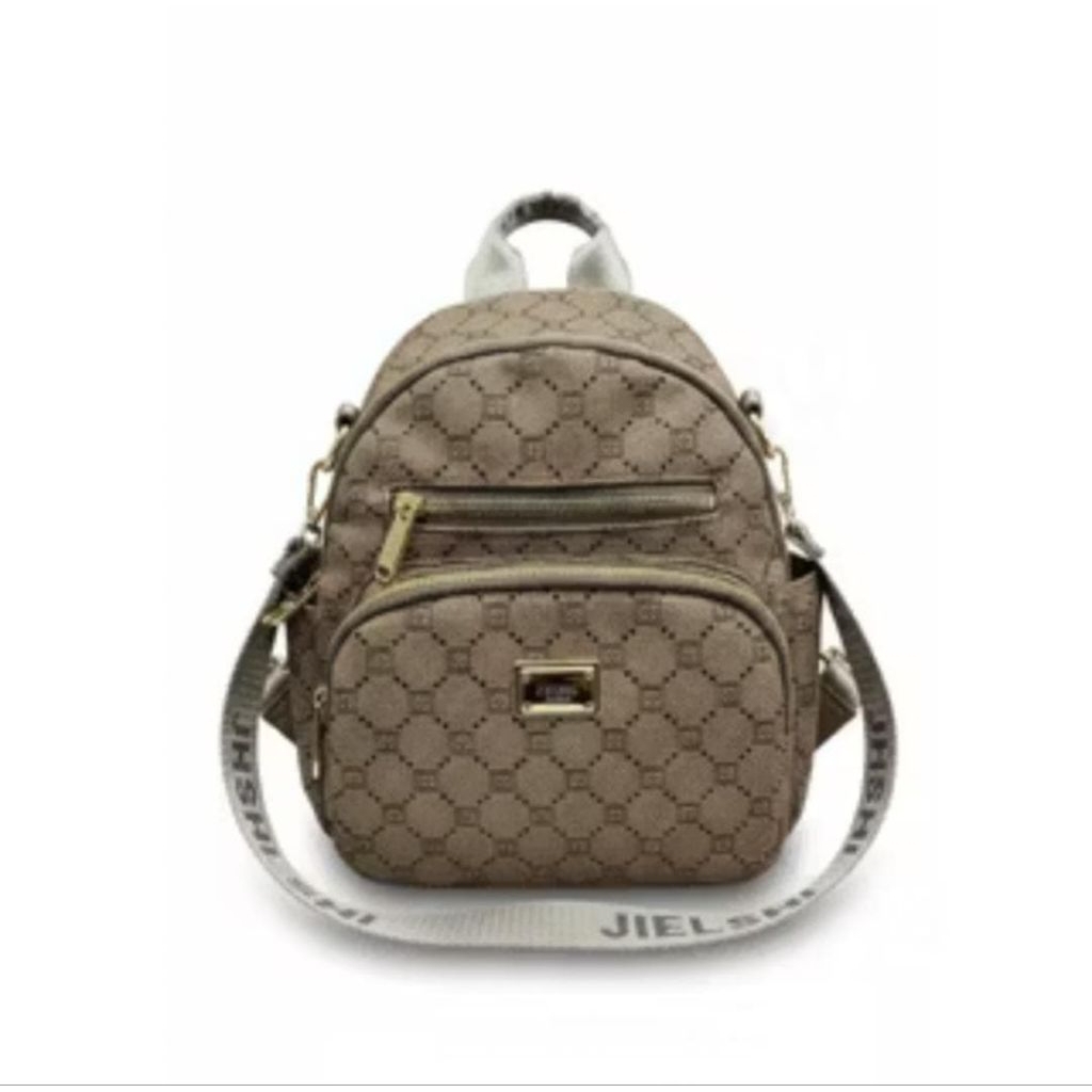 JIELSHI Tas Ransel Wanita Kulit PU Premium dengan Desain Multifungsi