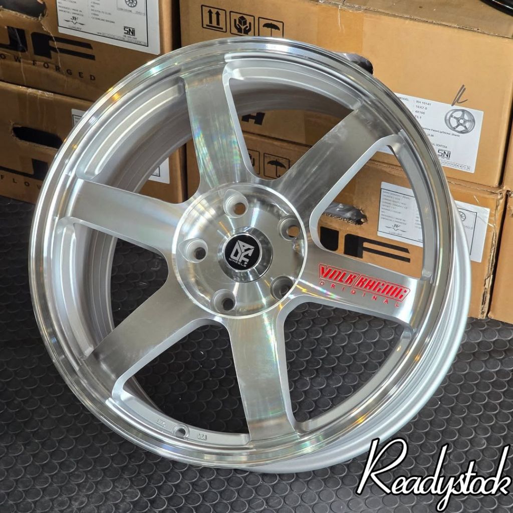 velg racing bmw ring 18 te37 flow forming lebar 8,5 - 9,5 pcs 5x120 velg racing r18 velg e46 velg mo