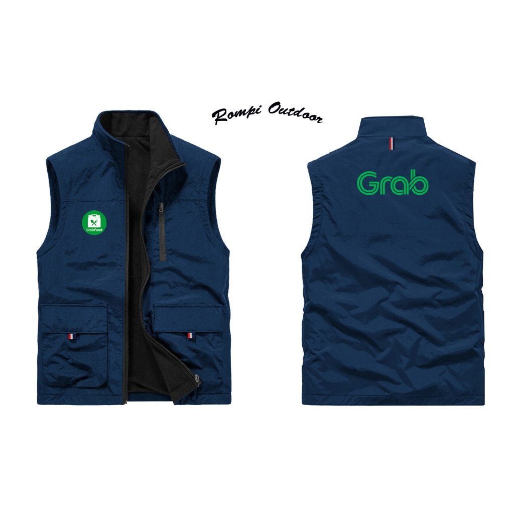 Rompi Vest Grab | Rompi Grab Original | Jaket Grab Original